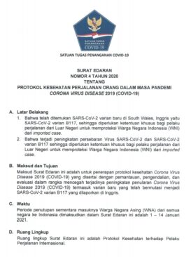 SE nomer 4 tahun 2020