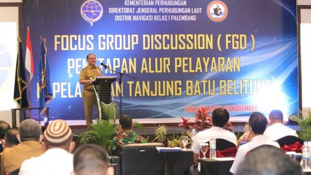 Gubernur Babel Dorong Penetapan Alur Pelayaran Pelabuhan Tanjung Batu