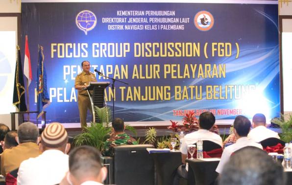 Gubernur Babel Dorong Penetapan Alur Pelayaran Pelabuhan Tanjung Batu