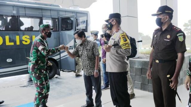 Wagub Babel Sambut Kunjungan Pangdam II Sriwijaya