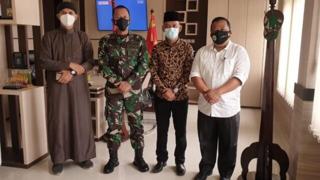 Danrem 045/Gaya Terima Silaturahmi Pimpinan Ponpes Tahfidz Guntur