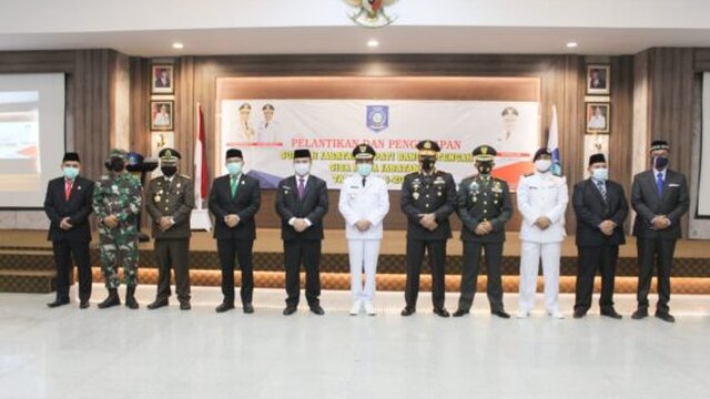 Kasrem 045/Gaya Hadiri Pelantikan dan Pengucapan Sumpah Jabatan Bupati Bateng Sisa Masa Jabatan Tahun 2016 - 2021