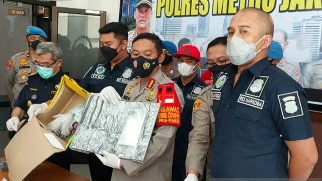 Satresnarkoba Polrestro Jakarta Pusat Gagalkan Pengiriman Kokain Asal Jerman
