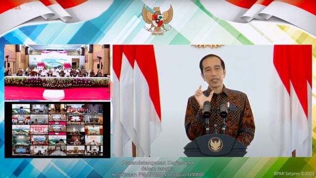 Bermitra dengan Usaha Besar, Presiden Harapkan UMKM Naik Kelas