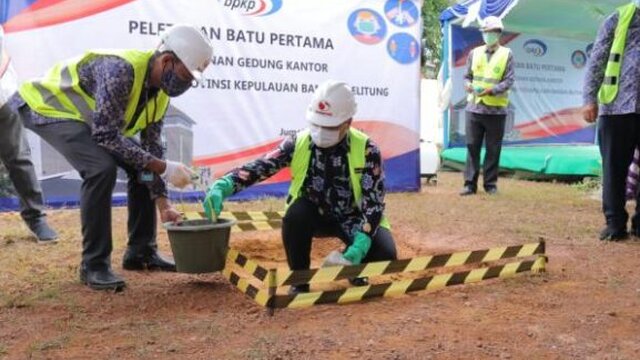 Gubernur Erzaldi Letakkan Batu Pertama Pembangunan Kantor Perwakilan BPKP Babel