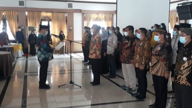 Kasi Intel Korem 045/Gaya Hadiri Pelantikan IKMB