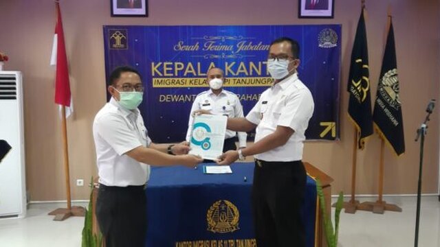 Suyatno Jabat Kepala Imigrasi Kelas II TPI Tanjungpandan