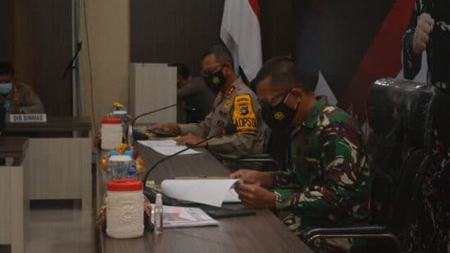 Danrem 045/Gaya dan Kapolda Babel Ikuti Rapim TNI-Polri Tahun 2021