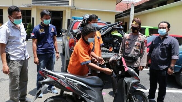 2 Tersangka Spesialis Pencuri Sepeda Motor Berhasil Diringkus Polisi