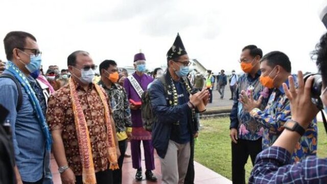 Menteri Pariwisata dan Ekonomi Kreatif, Sandiaga Salahudin Uno Kunjungi Belitung