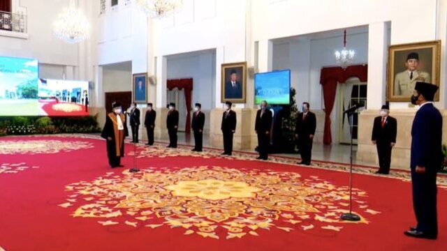Presiden Jokowi Saksikan Pengucapan Sumpah Wakil Ketua MA Bidang Yudisial