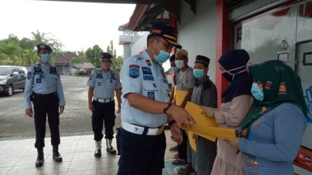 Jalani Program Asimilasi, Lapas Kelas llB Tanjungpandan Keluarkan 5 WBP