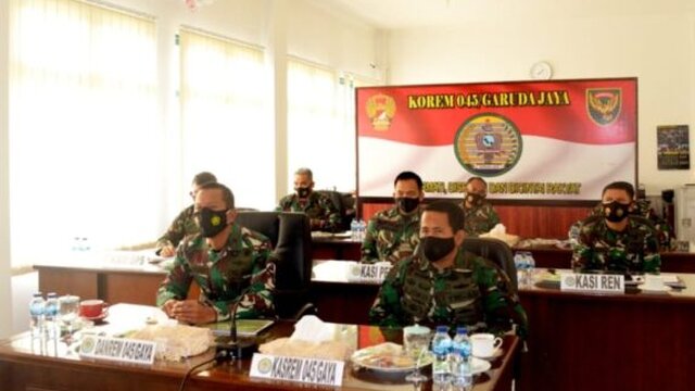 Korem 045/Gaya Taklimat Awal Pengawasan Post Audit Itjenad