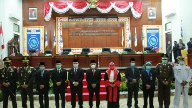 Danrem 045/Gaya Hadiri Pelantikan Ketua DPRD Babel Sisa waktu Periode 2019-2024