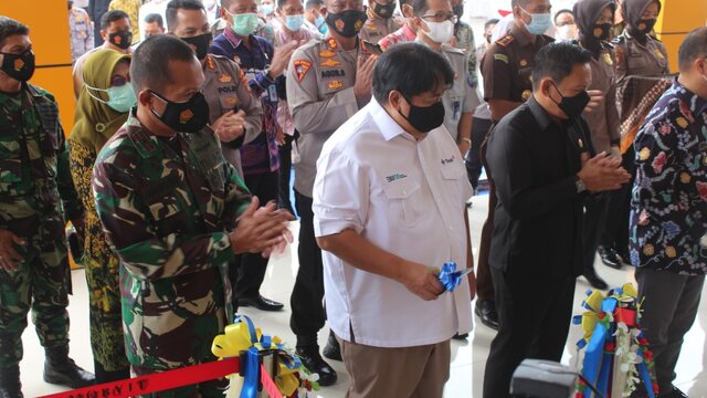 Danrem 045/Gaya Hadiri Peresmian Gedung Tribrata Polda Babel