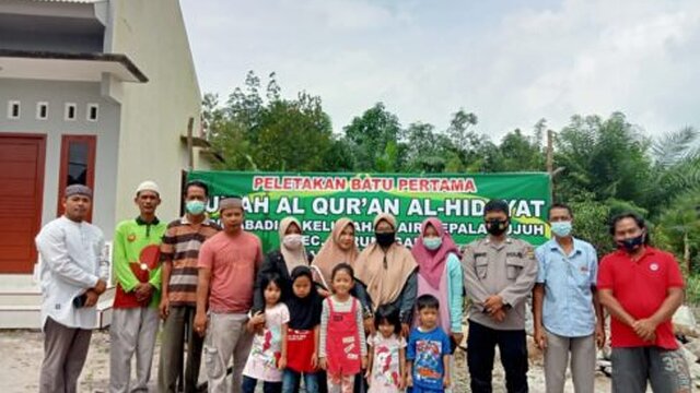 Sukses Bangun Musholla, Kini Anggota Polda Babel Satu Ini Bangun Rumah Al Qur'an