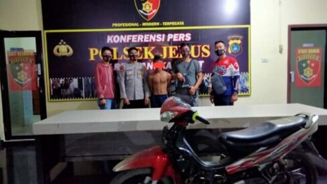 Tim Opsnal Unit Reskrim Polsek Jebus Ungkap Pelaku Curanmor