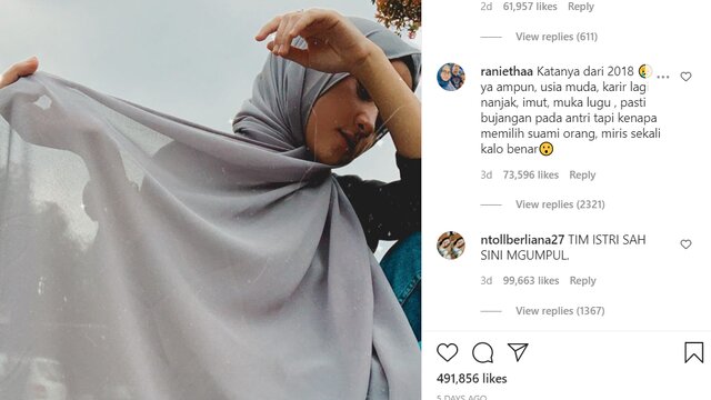 Dituding Pelakor, Nissa Sabyan Dibanjiri Hujatan Para Nitizen