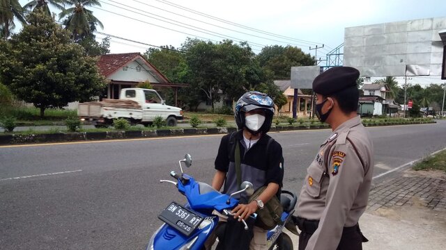 Sat Sabhara Polresta Bangka Barat Melaksanakan Giat Operasi Yustisi