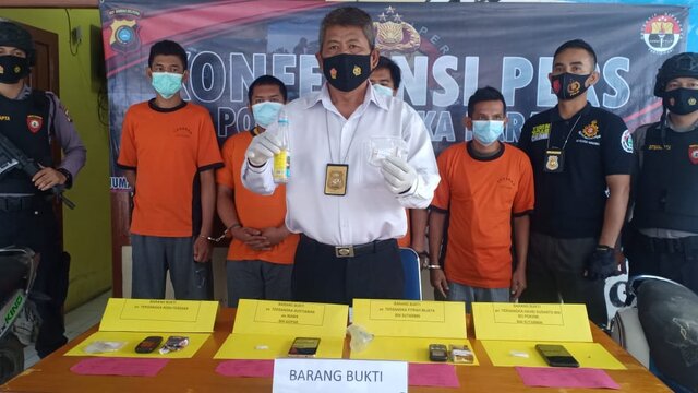 Operasi Antik Menumbing 2021 Polres Bangka Barat Ungkap 4 Kasus Narkoba