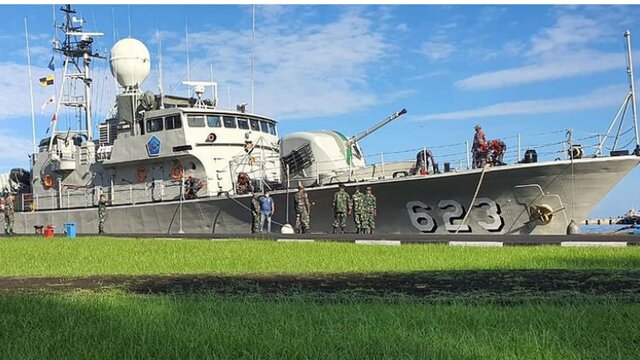 Kapal Perang KRI Badik-623 Tiba di Daerah Asal Namanya