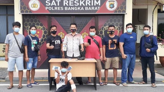 Satreskrim Polres Bangka Barat Ringkus Pelaku Pencurian Dengan Pemberatan