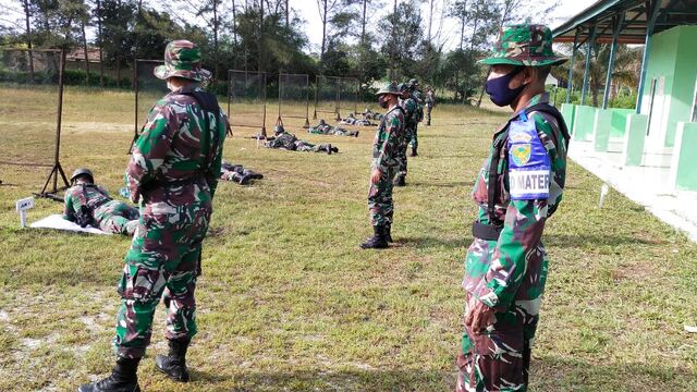 Prajurit Korem 045/Gaya Melaksanakan Latbakjatri TW-1 Tahun 2021
