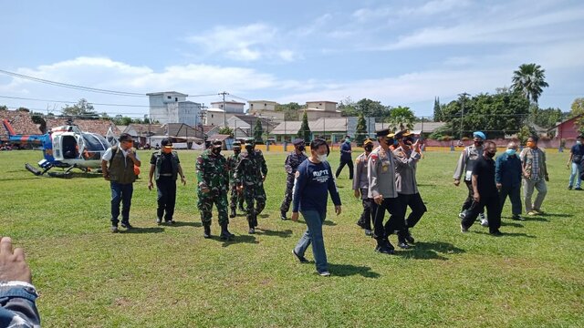 Danrem 045/Gaya Tinjau Posko dan Rumah Karantina Covid-19 di Jebus