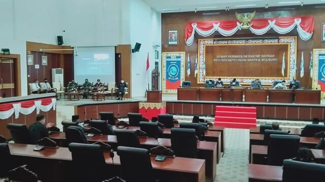 Danrem 045/Gaya Hadiri Rapat Paripurna LKPJ Gubernur Babel
