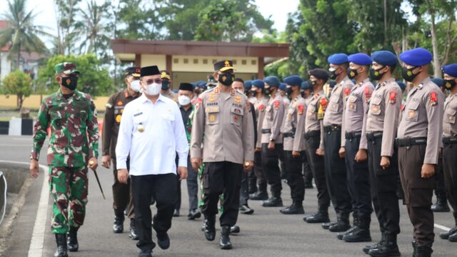 Apel Gelar Pasukan Operasi Ketupat Menumbing 2021, Danrem Kerahkan Personel