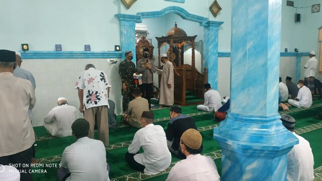 Perwira Korem 045/Gaya Sosialisasi Pencegahan Covid-19