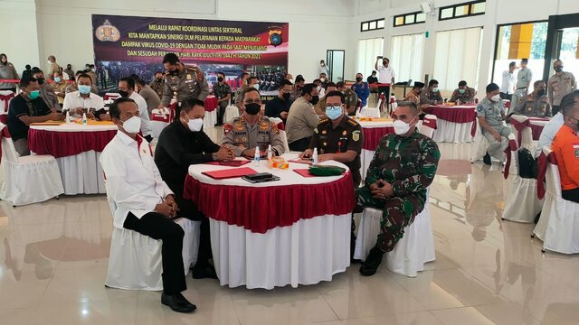 Kasi Intel Kasrem Ikuti Rakor Lintas Sektoral Operasi Ketupat Menumbing