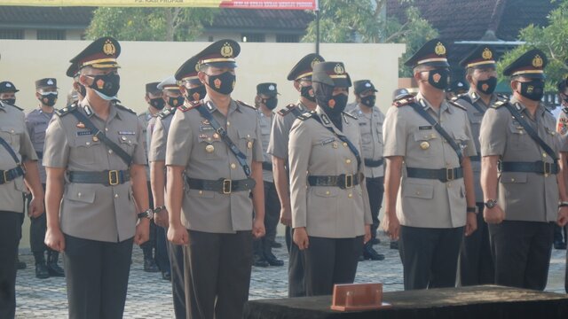 AKBP Tris Lesmana Pimpin Upacara Sertijab Dijajaran Polres Pangkalpinang