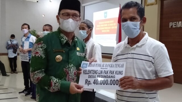 Bupati Bangka Tengah Kucurkan Dana Hibah Rp.9 Milyar