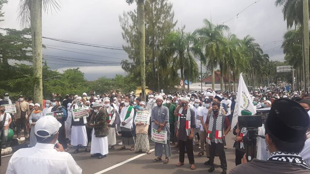 Inilah Pernyataan Sikap Aksi Umat Islam Babel Bela Palestina