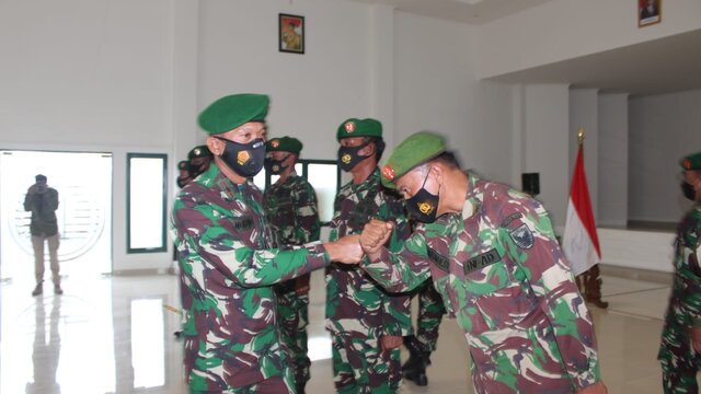 Danrem Pimpin Korp Raport Pindah Satuan Perwira Korem 045/Gaya