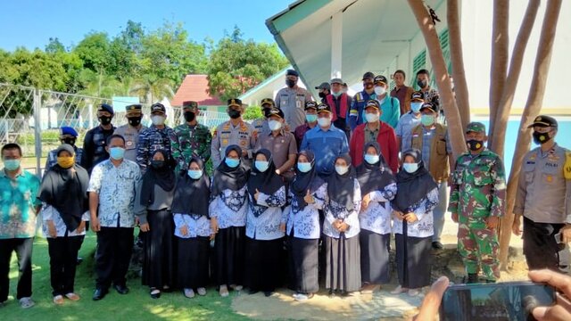 Danrem 045/Gaya Bersama Forkompinda Babel Kunjungi Pulau Pongok
