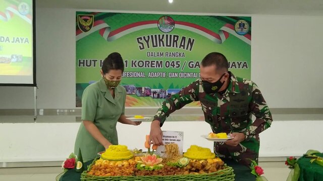 Syukuran HUT Korem 045/Gaya