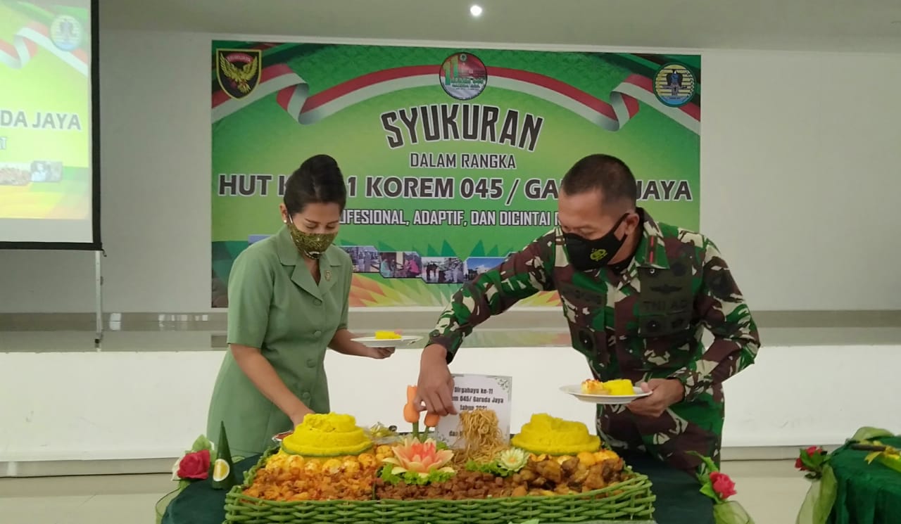 Syukuran HUT Korem 045/Gaya