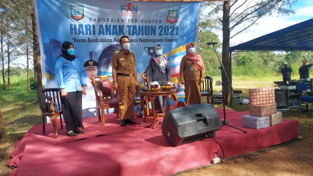 Kampong Reklamasi Selinsing Jadi Lokasi Kegiatan Peringatan Hari Anak 2021