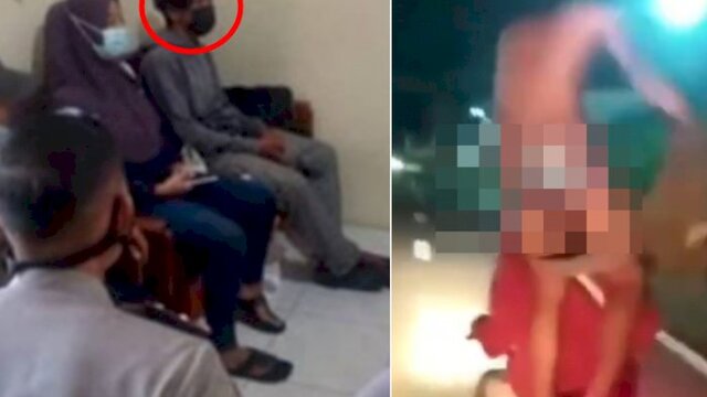 Pemuda Telanjang Bulat di Atas Motor Akhirnya Ditangkap Polisi
