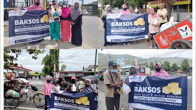 AR Learning Center Blusukan Sebar Paket Sembako di Yogyakarta