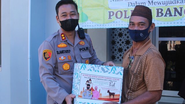 Sambut Perayaan Idul Adha 1442H, Polres Bateng Melaksanakan Baksos