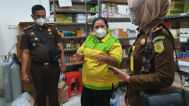 Kejari Pangkalpinang Cek Ketersediaan Stok Obat dan Oksigen