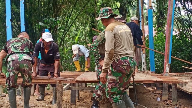 Dandim 1002/HST Apresiasi Warga Relakan Tanah Untuk Bangunan Musholla