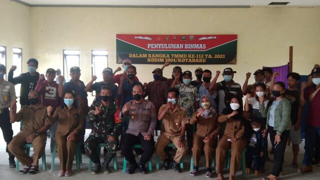 Satgas TMMD ke 112 Kodim 1004/Kotabaru Gelar Binmas