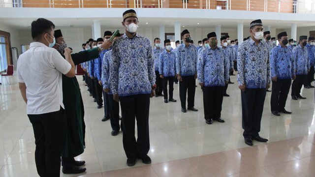 101 Pejabat Eselon III dan IV Pemkab Bateng Dilantik