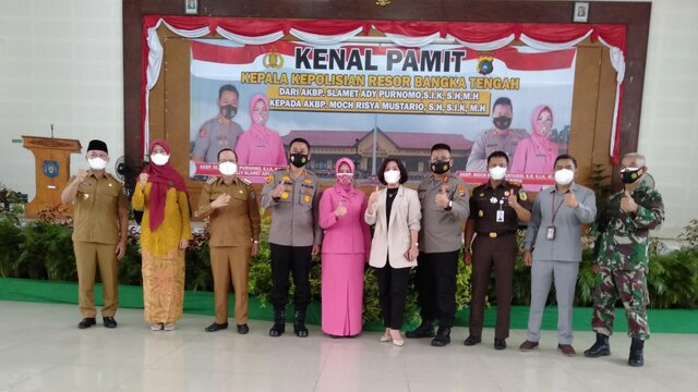 Pisah Sambut Kapolres Bangka Tengah, Algafry : Terimakasih AKBP Slamet