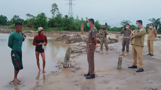 PolPP Bateng Datangi Penambang DAS Nibung, Wawan : Hentikan Aktifitas Illegal