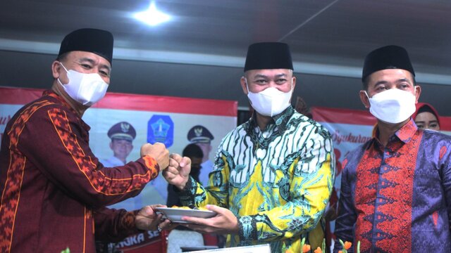 Wakil Bupati Bateng Hadiri Acara Syukuran 3 Tahun Kepemimpinan Mulkan/Syahbudin